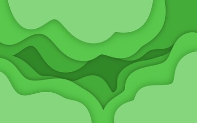 Overlapping water wave wallpaper background