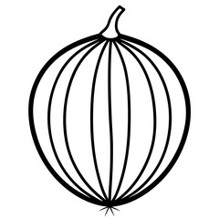 Gooseberry line art vector