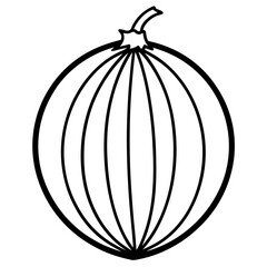 Gooseberry line art vector