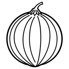 Gooseberry line art vector