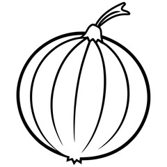 Gooseberry line art vector
