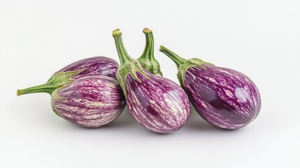 Fototapeta premium Vibrant Eggplants in Bundle