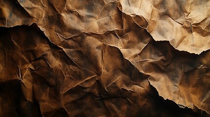 Crumpled Brown Paper Texture