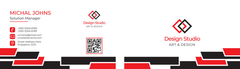 Modern and clean professional business card template
