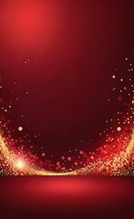 Naklejka premium Gold Star Stage with Spotlight