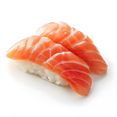 sushi on white background