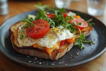 Functional breakfast with fresh ingredients to boost wellbeing and health benefits