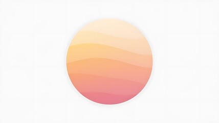 Fototapeta premium Abstract Oval Shape with Gradient Color Waves