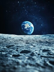 Obraz premium Cosmic Perspective: Earth from Space