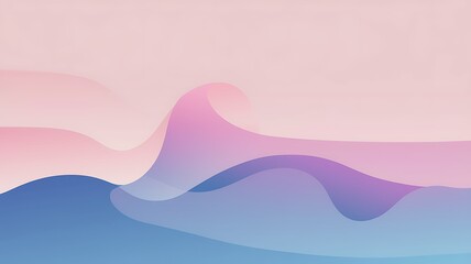 Abstract Pastel Waves Soft Gradient Background Design