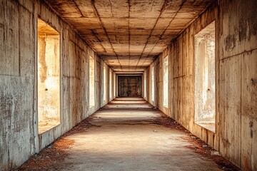Mysterious corridors whisper forgotten tales of abandoned spaces