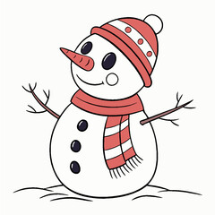snowman with hat