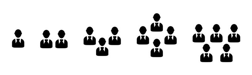 logo, app, UI isolated, People icon set in trendy flat style. Persons symbol collection infographics website design.