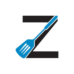 Cooking Logo combine with letter Z vector template