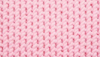 Pink knitted fabric texture close-up background