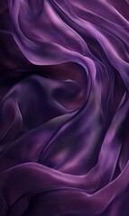 Obraz premium Midnight teal silk fabric with flowing folds, rich and deep tones, elegant lighting, texture background