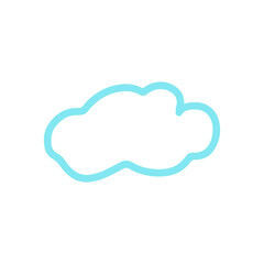 Illustration of an Kids Drawing Cloud