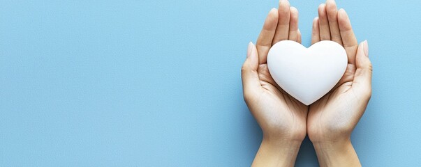 Empathetic response in relationships, calming blue background fosters trust and understanding among individuals.