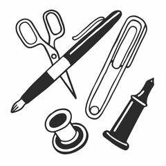 set of kitchen utensils