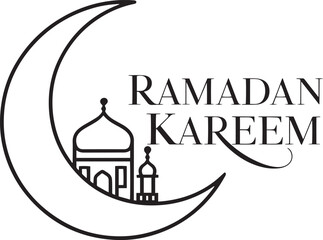 Ramadan Kareem T Shirt Design, Typography Design With Islamic ornament