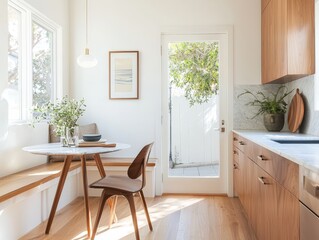 Charming kitchen with cozy table and chairs perfect for family gatherings and culinary adventures