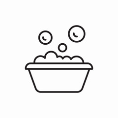 basin foam icon sign vector