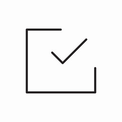 check box icon sign vector