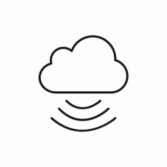 cloud network icon sign vector