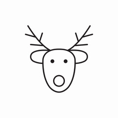 deer animal icon sign vector