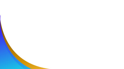 Illustration of an Blue Gold Gradient Frame