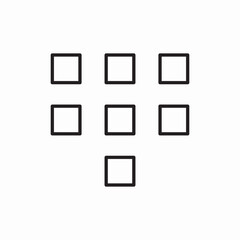 dial pad icon sign vector