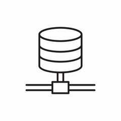 local database icon sign vector
