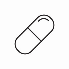 medicine pill icon sign vector