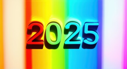 A brightly colored wall with the numbers 2055 in front of it