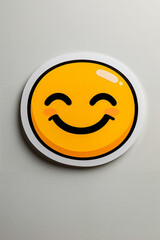 Fototapeta premium A smiley face with a big smile on it's face