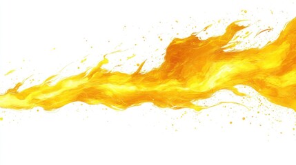 Vibrant orange flames ripple and dance, creating an energetic and dynamic visual effect