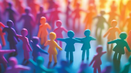 Vibrant Group Connection with Supportive Gestures