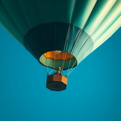 hot air balloon in flight