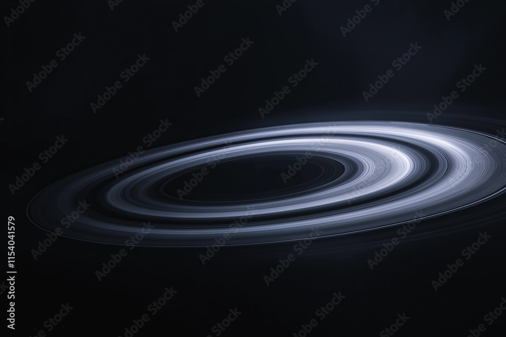 Aufkleber a close-up of saturn’s rings with soft lighting and sharp details.