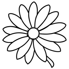 Daisy Delight line art art vector