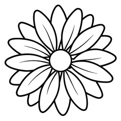 Daisy Delight line art art vector