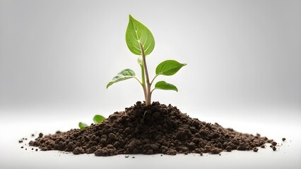plant growing from soil