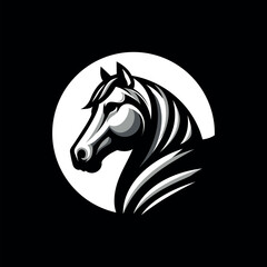 Stylish Horse Logo, Modern Horse Logo, Minimal Horse Logo