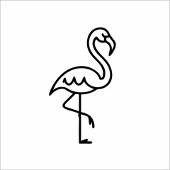 Elegant FLAMINGO logo symbolizing grace