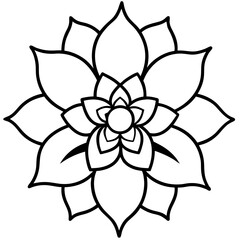 Blossom Charm line art art vector