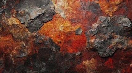 Rustic rough stone surface with earthy tones and textures ideal for backgrounds and natural design elements in creative projects.