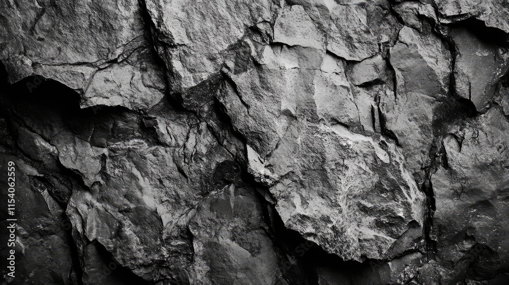 Poster gray rough stone surface texture with intricate details and patterns for background or design use in
