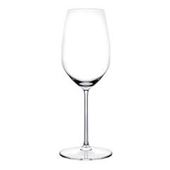Empty wine glass on a white background
