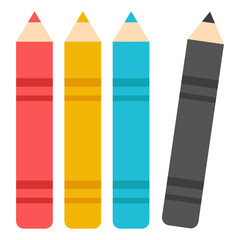An icon design of lip pencils