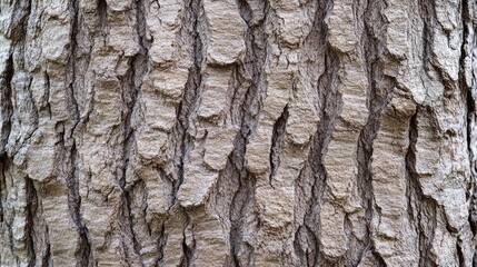 Textured close-up of rugged brown tree bark showcasing natural patterns and organic details for design and nature-themed projects